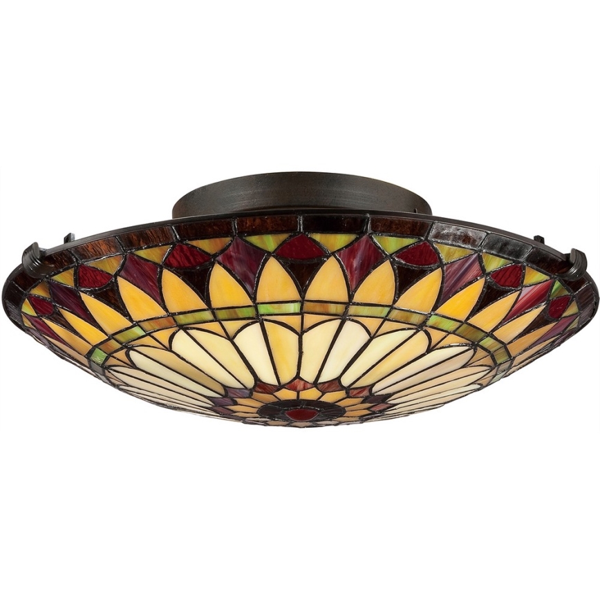 Elstead QZ-WEST-END-F - Plafón WEST 2xE27/75W/230V