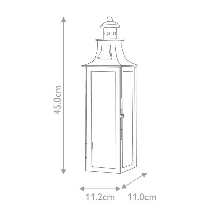 Elstead - Aplique de exterior STOW 1xE14/60W/230V IP44