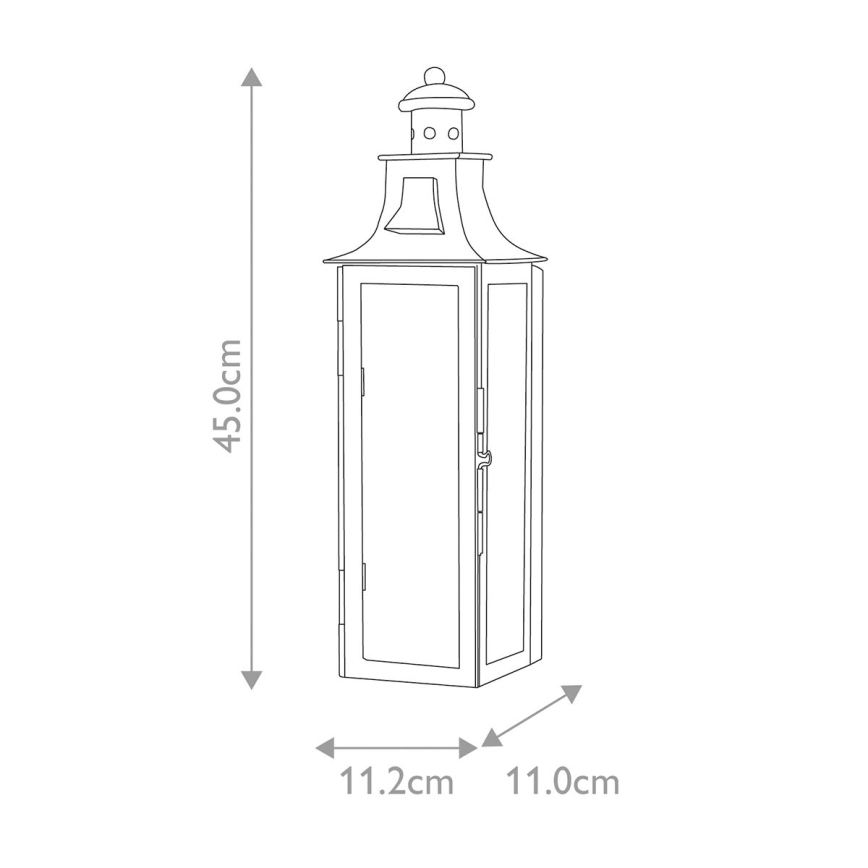 Elstead - Aplique de exterior STOW 1xE14/60W/230V IP44