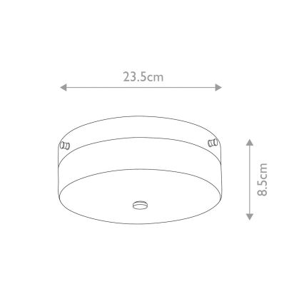 Elstead - Luminaria LED de techo para baño TAMAR 1xGX53/5,7W/230V IP44 cromo brillante
