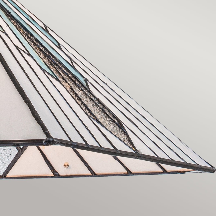 Elstead - Lámpara colgante con cadena estilo Tiffany ALDERLEY 1xE27/60W/230V