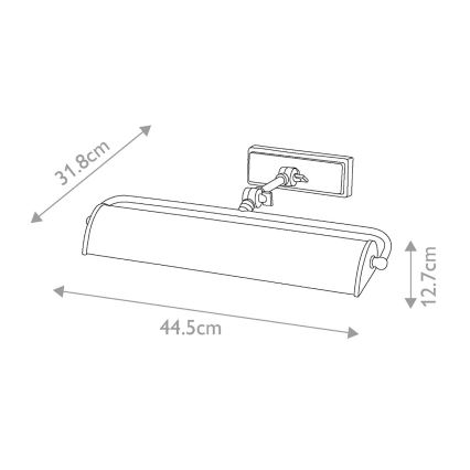 Elstead - Lámpara de cuadro WINCHFIELD 2xE14/40W/230V roble