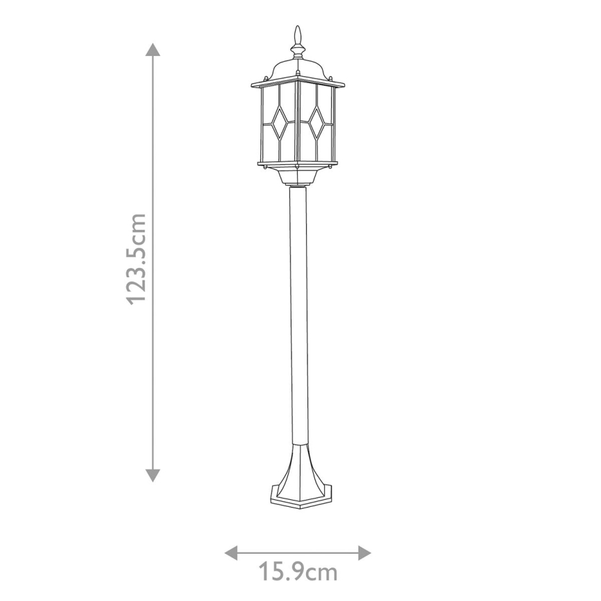 Elstead WX4 - Lámpara de exterior WEXFORD 1xE27/100W/230V IP44