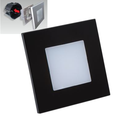 Emithor 48335 - Lámpara LED para escaleras STEP LIGHT LED/1W/230V negro