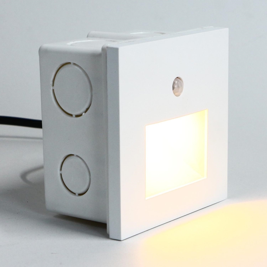 Emithor 70414 - Lámpara LED para escaleras con sensor SUNNY LED/1W/230V 4000K blanco