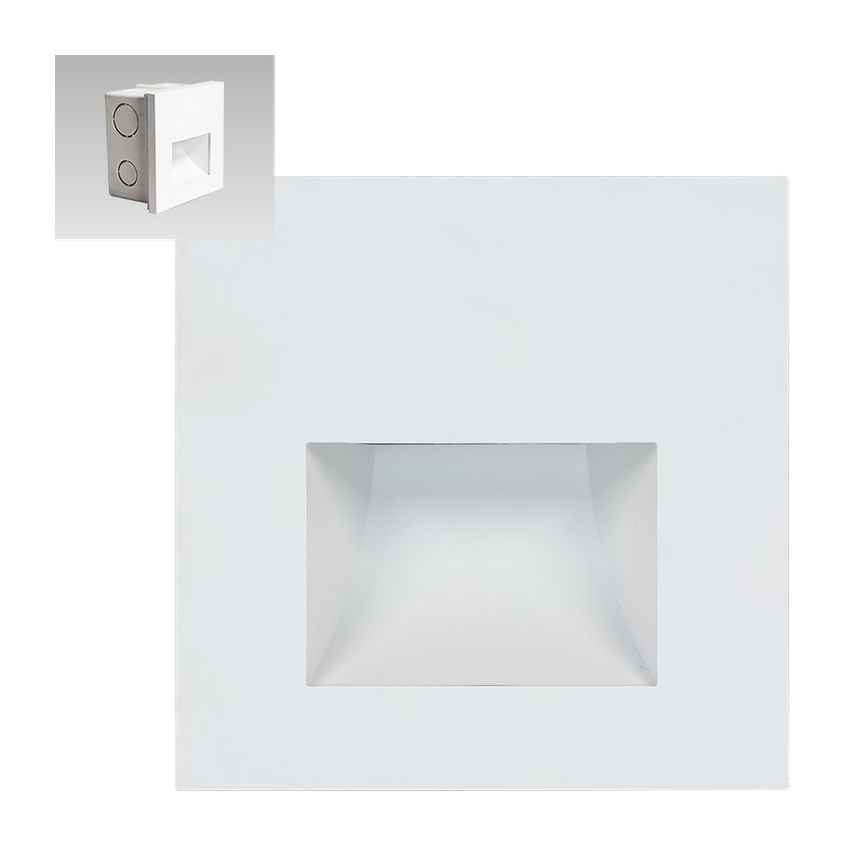 Emithor 70415 - Lámpara LED para escaleras SUNNY LED/1W/230V 4000K blanca