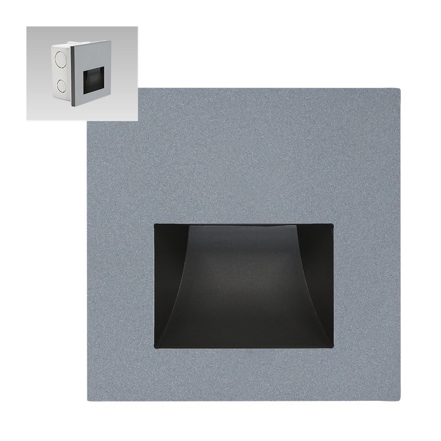 Emithor 70417 - Iluminación LED para escaleras SUNNY LED/1W/230V 4000K gris