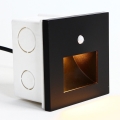 Emithor 70418 - Luz LED de escalera con sensor SUNNY LED/1W/230V 4000K negro