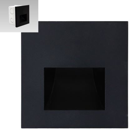 Emithor 70419 - Iluminación de la escalera LED SUNNY LED/1W/230V 4000K negro
