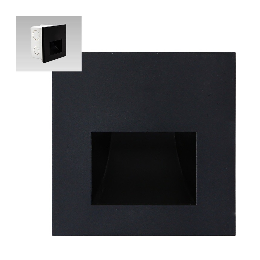 Emithor 70419 - Iluminación de la escalera LED SUNNY LED/1W/230V 4000K negro