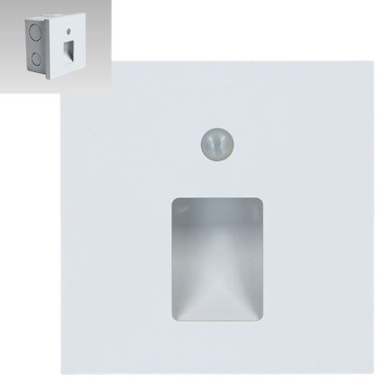 Emithor 70420 - Lámpara LED para escaleras con sensor VIX LED/1W/230V 4000K blanca