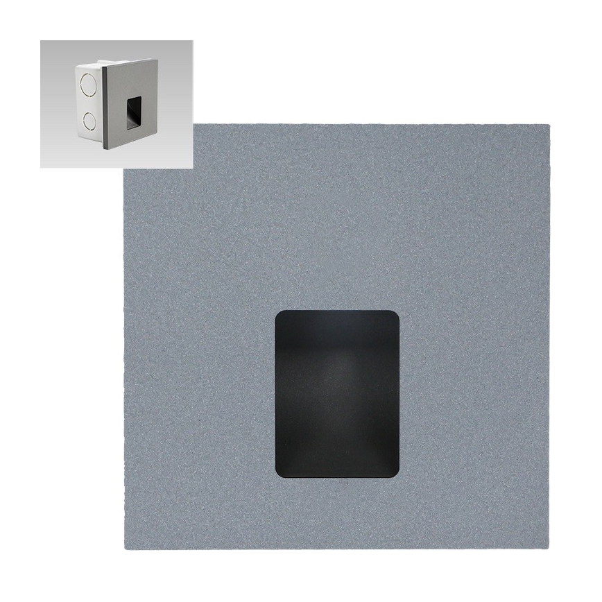 Emithor 70423 - Lámpara LED para escaleras VIX LED/1W/230V 4000K gris