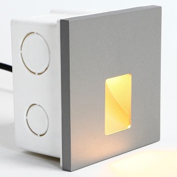 Emithor 70423 - Lámpara LED para escaleras VIX LED/1W/230V 4000K gris