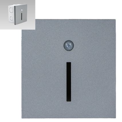 Emithor 70428 - Lámpara LED para escaleras con sensor LINE LED/1W/230V 4000K gris
