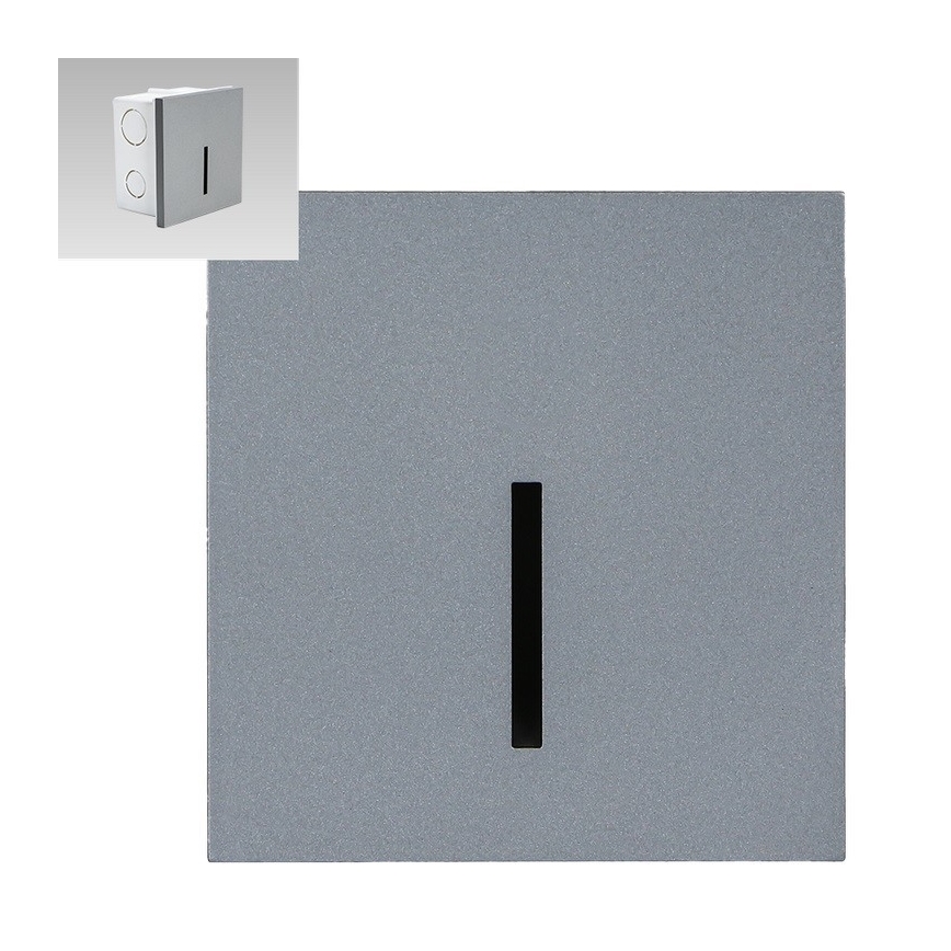 Emithor 70429 - Lámpara LED para escaleras LINE LED/1W/230V 4000K gris