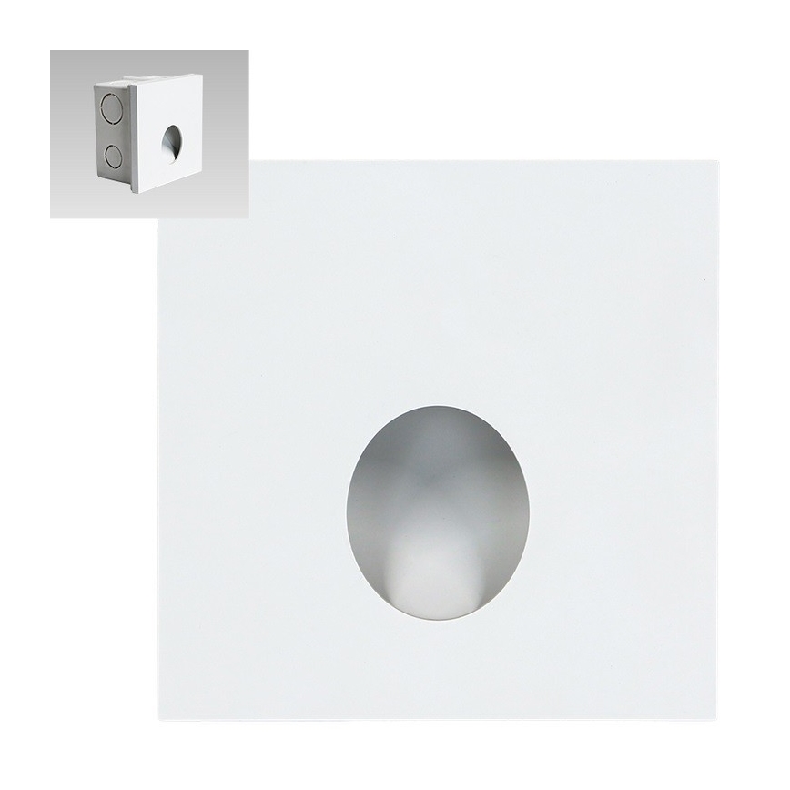 Emithor 70433 - Lámpara LED para escaleras OLIVE LED/1W/230V 4000K blanca