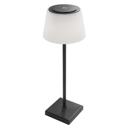 Lámpara LED recargable y regulable KATIE LED/4W/10V 1800mAh IP44 CRI 90 negro