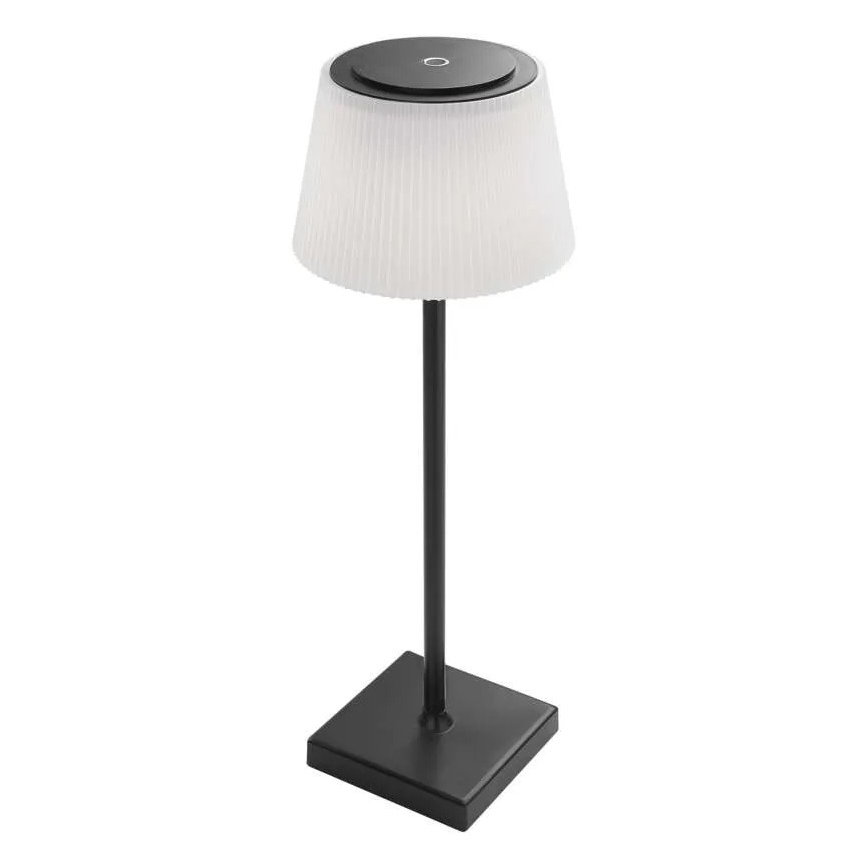 Lámpara LED recargable y regulable KATIE LED/4W/10V 1800mAh IP44 CRI 90 negro