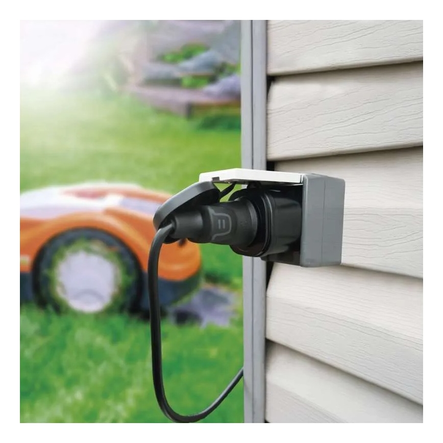 Enchufe exterior inteligente GoSmart 3680W/230V/16A Wi-Fi Tuya IP44