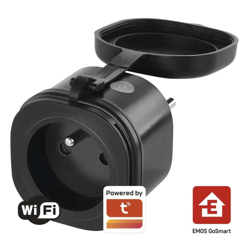 Enchufe exterior inteligente GoSmart 3680W/230V/16A Wi-Fi Tuya IP44