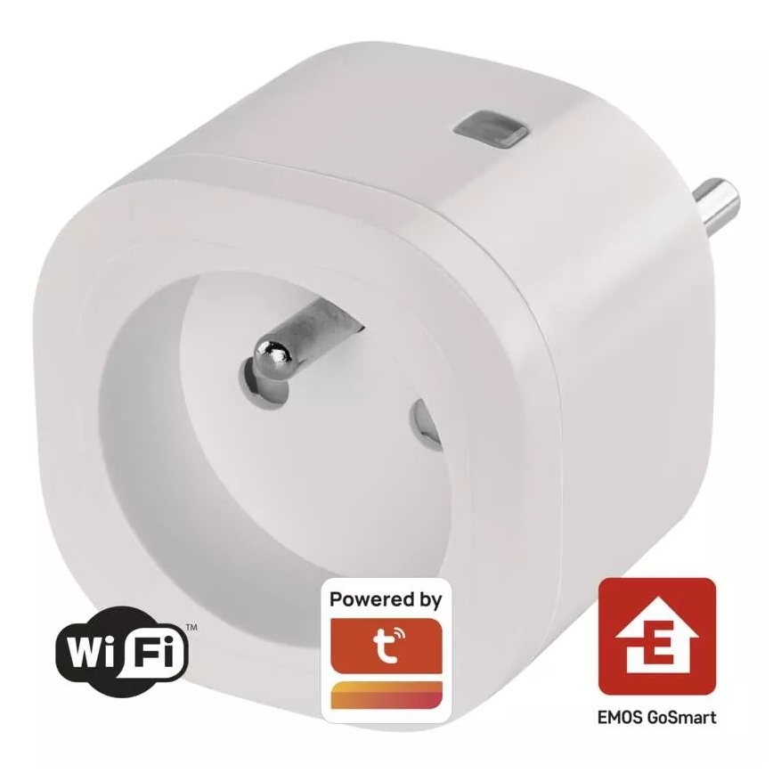 Enchufe inteligente GoSmart 3680W/230V/16A Wi-Fi Tuya