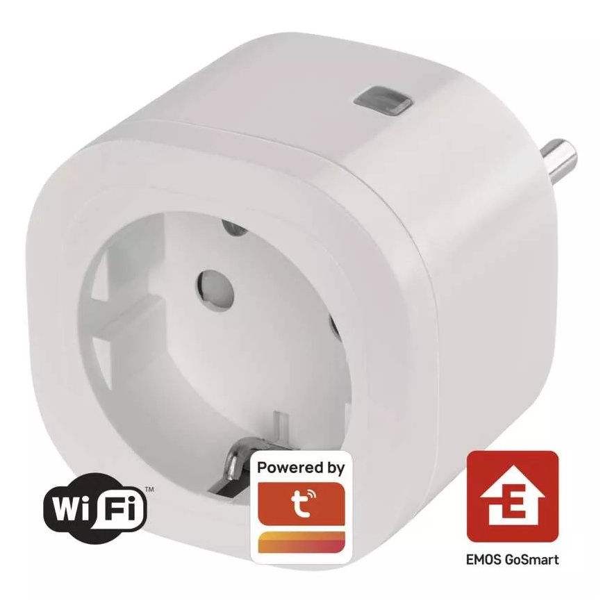 Enchufe inteligente SCHUKO GoSmart 3680W/230V/16A Wi-Fi Tuya