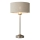 Endon 100646 - Lámpara de mesa HIGHCLERE 1xE14/7W/230V beige/cromo mate Ø 25 cm