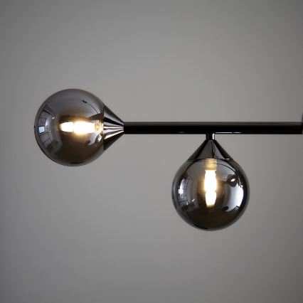 Endon 101348 - Lámpara de techo en varilla OTIS 5xG9/3W/230V negro cromado/negro ahumado