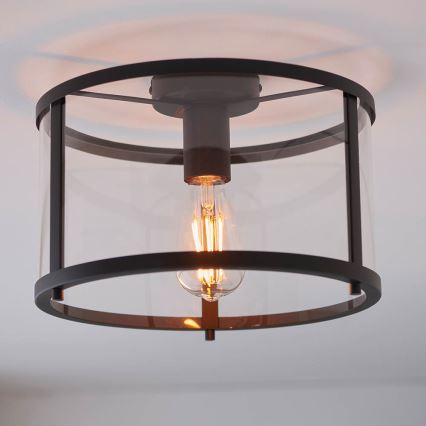 Endon 101540 - Plafón HOPTON 1xE27/10W/230V negro
