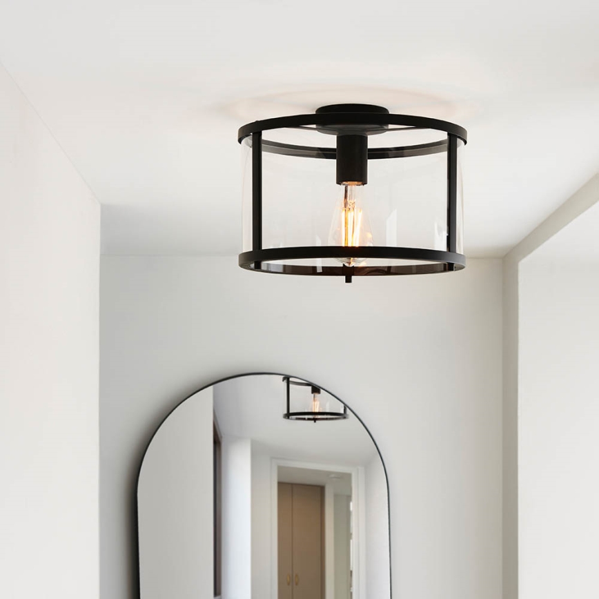 Endon 101540 - Plafón HOPTON 1xE27/10W/230V negro