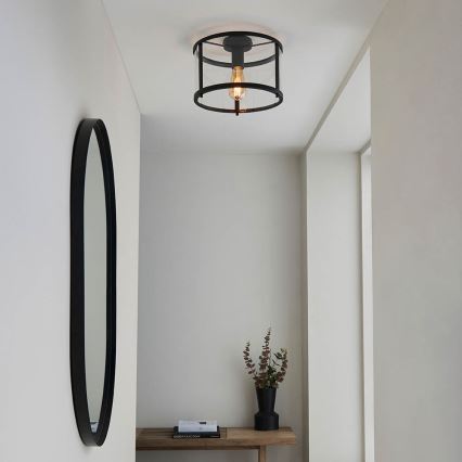 Endon 101540 - Plafón HOPTON 1xE27/10W/230V negro