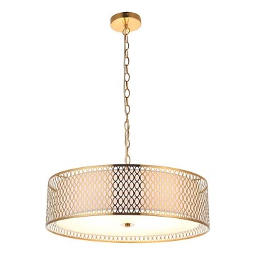 Endon 101569 - Lámpara colgante con cadena CORDERO 3xE27/10W/230V dorada