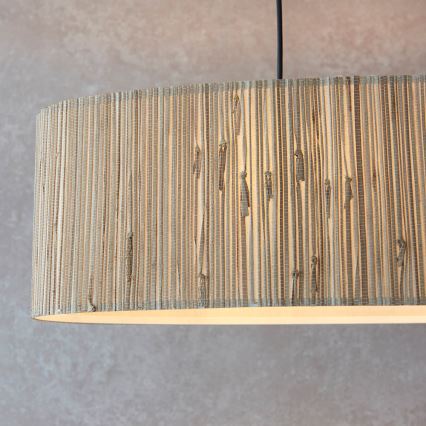Endon 101692 - Lámpara colgante LONGSHORE 2xE27/10W/230V beige