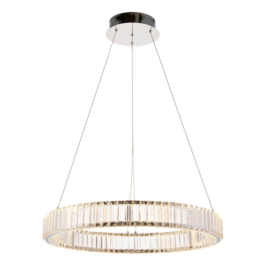 Endon 102255 - Lámpara colgante LED regulable LAGUNA, 36W/230V, suspensión por cable, cromo brillante