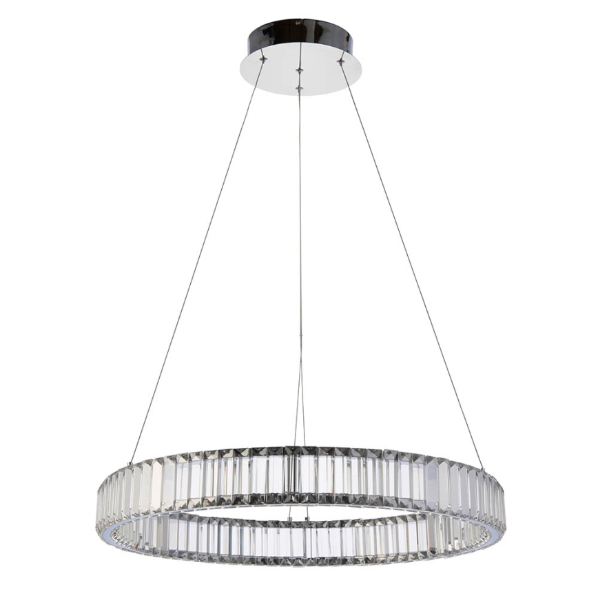 Endon 102255 - Lámpara colgante LED regulable LAGUNA, 36W/230V, suspensión por cable, cromo brillante
