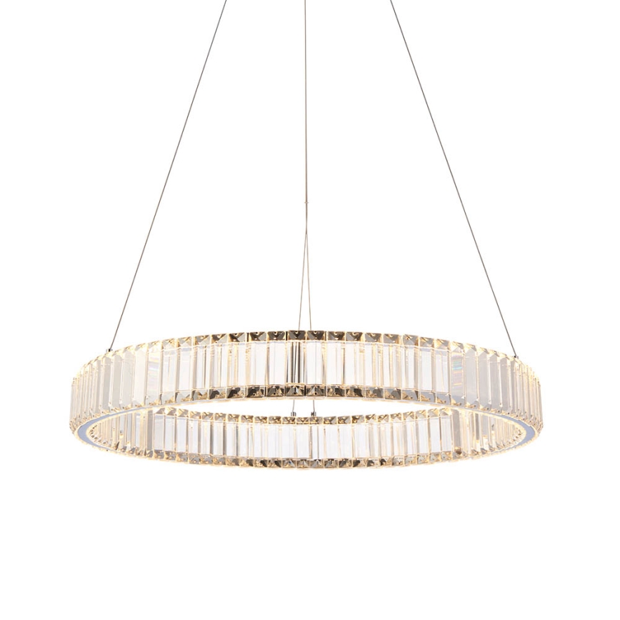 Endon 102255 - Lámpara colgante LED regulable LAGUNA, 36W/230V, suspensión por cable, cromo brillante