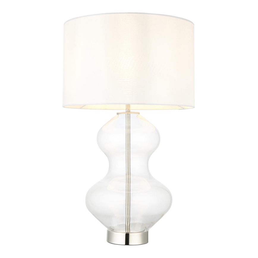 Endon 102676 - Lámpara de mesa regulable KELDA 1xE27/10W/230V blanco/cromo mate