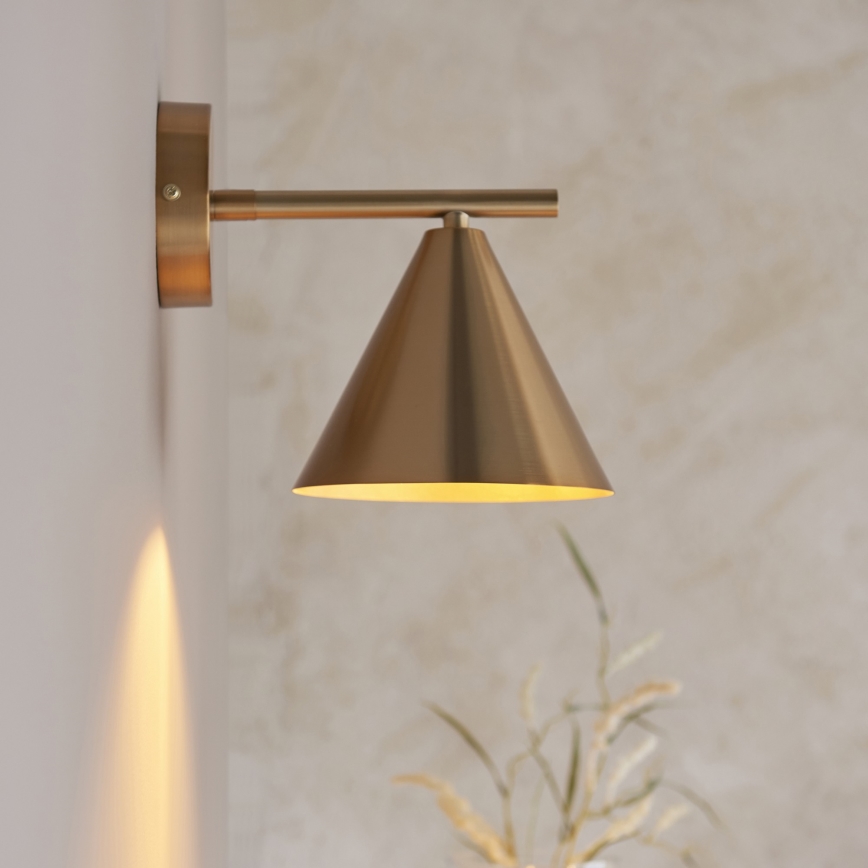 Endon 102893 - Foco de pared CAPE 1xE14/7W/230V latón