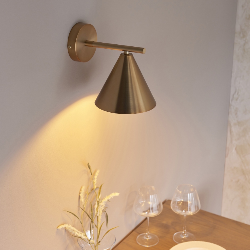 Endon 102893 - Foco de pared CAPE 1xE14/7W/230V latón
