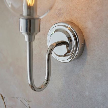 Endon 103316 - Aplique de pared STOURTON 1xE14/6W/230V cromo pulido