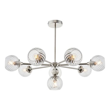 Endon 104051 - Lámpara colgante con varilla ALLEGRA 8xE14/7W/230V cromo brillante