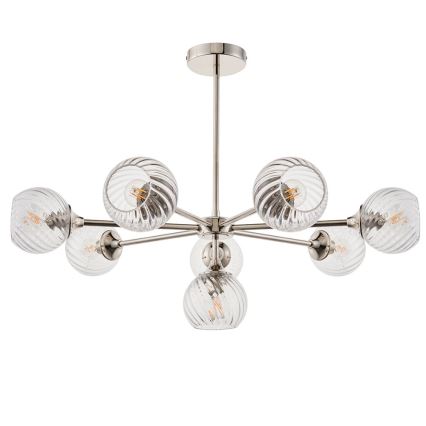 Endon 104051 - Lámpara colgante con varilla ALLEGRA 8xE14/7W/230V cromo brillante