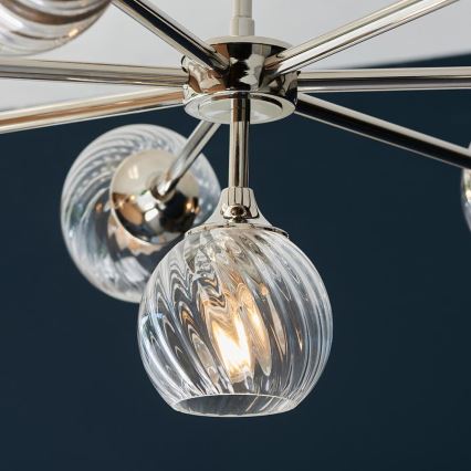 Endon 104051 - Lámpara colgante con varilla ALLEGRA 8xE14/7W/230V cromo brillante