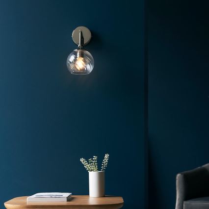Endon 104052 - Aplique de pared ALLEGRA 1xE14/7W/230V cromo brillante