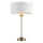 Endon 104054 - Lámpara de mesa HIGHCLERE 1xE14/7W/230V blanco/latón diá. 25 cm