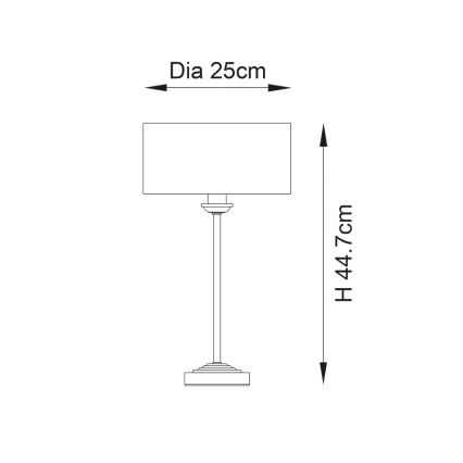 Endon 104054 - Lámpara de mesa HIGHCLERE 1xE14/7W/230V blanco/latón diá. 25 cm