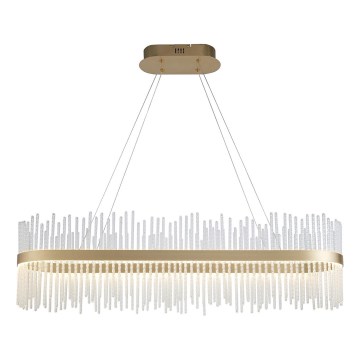 Endon 104082 - Lámpara colgante LED regulable con cable ADRIEL LED/47W/230V 3000K dorada/transparente