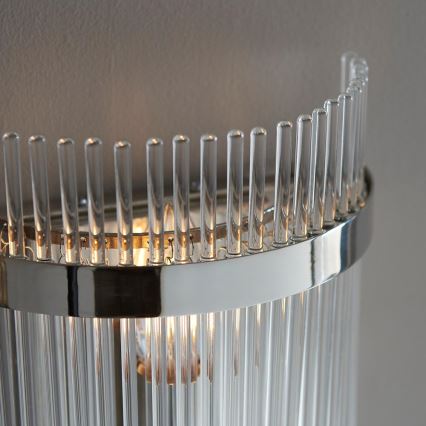 Endon 104114 - Aplique MARIETTA 1xE14/6W/230V cromo brillante/transparente