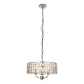 Endon 104466 - Lámpara colgante con cadena CLIFTON 3xE14/6W/230V cromo brillante/transparente diá. 38,5 cm