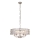 Endon 104467 - Lámpara colgante con cadena CLIFTON 5xE14/6W/230V cromo brillante/transparente